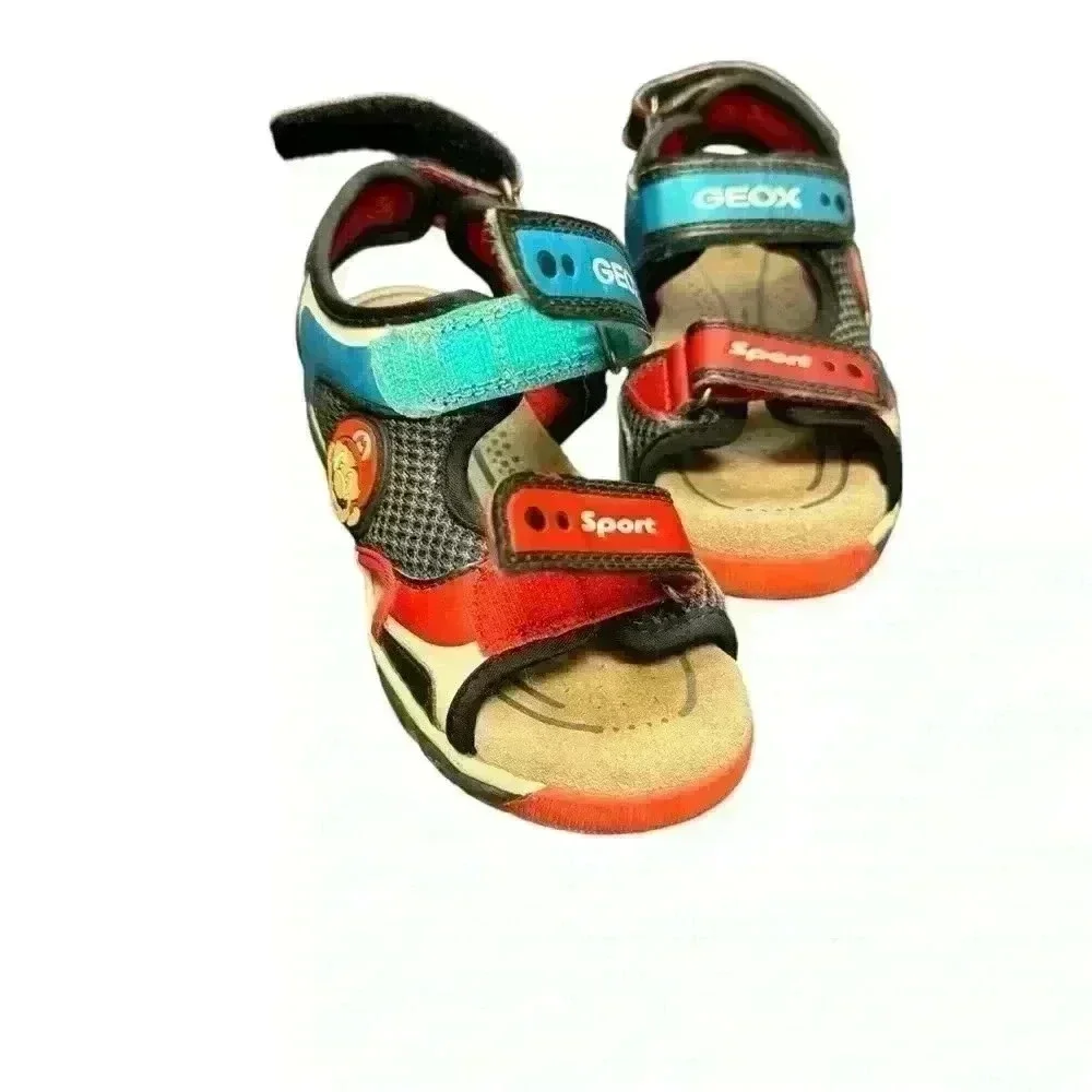 Geox Boy's J Sandal Android Toddler Sz 9 Pre loved Hook and loop closure - Picture 8 of 9